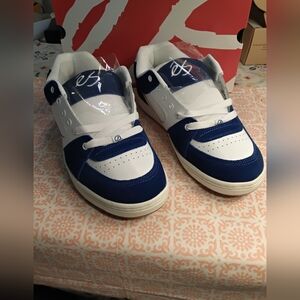 Stylish Blue and White Men's Sneakers